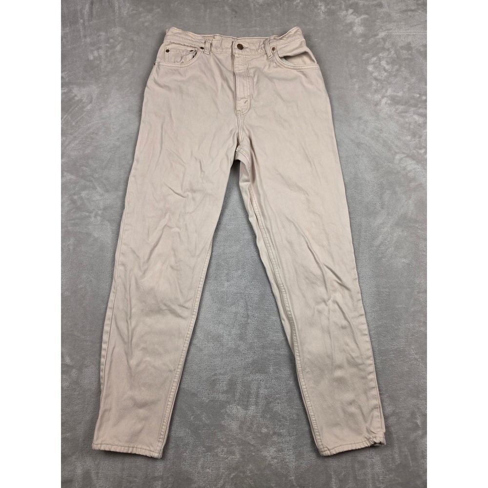 Vintage Levi's 550 Relaxed Fit Tapered Leg Jeans Womens 12‎ 29x31 Tan USA Made